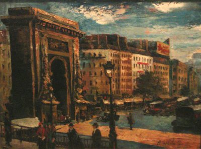 パリの風景、Porte Saint-Denisn：n 作： Mikheil Bilanishvili